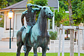 Equestrian Monument in the spa gardens, Baden bei Wien, Lower Austria, Austria