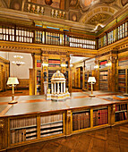 Deserted library at Palais Liechtenstein, 9. Bezirk, Alsergrund, Vienna, Austria, Europe