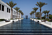 The Long Pool and The Spa, The Gym, The Chedi Muscat hotel, Muscat, Masqat, Oman, Arabian Peninsula