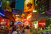 Bar in the street, Soi Cowboy, red light district, Bangkok, Thailand