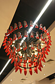 High heels chandelier, Landmark Shopping Mall, Makati City, Manila, Luzon Island, Philippines