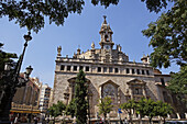Old City Center next to Central Market, church Iglesia de los Santos Juanes, Valencia, Spain, Europe