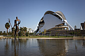 The opera Palau de les Arts Reina Sofia in the sunlight, Valencia, Spain, Europe