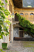 Haus auf dem Weingut Cason Hirschprunn, Margreid an der Weinstrasse, Südtirol, Italien, Europa