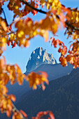 Herbst in den Bergen, Lajen, Sellastock, Dolomiten, Südtirol, Trentino-Alto Adige, Italien