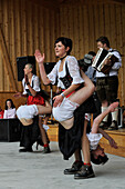 Women in traditional costumes presenting a folk dance, Scaleres, Vahrn, South Tyrol, Alto Adige, Italy, Europe