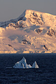 Iceberg at sunset, Neumayer channel, Antarctica