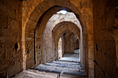 Corridor in Krak des Chevaliers castle, Syria
