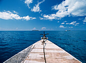 Going out to Prison Island on a dhow, Zanzibar, Tanzania