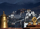Potala Palace from Jokhang Temple, Lhasa, Tibet