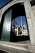 Istanbul, Turkey. Door to the Blue Mosque complex