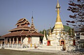 Thailand, Mae Hong Son, Wat Hua Wiang buddhist temple