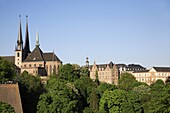 Luxembourg, Notre Dame Cathedral, skyline