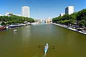 France, Paris, Bassin de la Villette