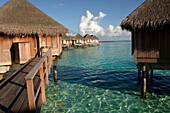 Maldives, stilted houses