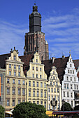 Poland, Wroclaw,  Market Square, St Elisabeth's Church