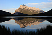 Canada, Alberta, Banff National Park, Vermilion Lake, Mount Rundle