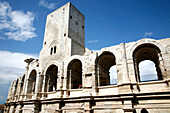 France, Provence Alpes Cote D'Azur, Bouches du Rhône (13), Arles, arena or amphitheatre, (Unesco world Heritage)