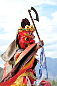 Maskentanz auf Klosterfest, Phyang, Leh, Industal, Ladakh, Jammu und Kashmir, Indien