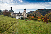 Barockkloster St Trudpert, Münstertal, nahe Freiburg im Breisgau, Schwarzwald, Baden-Württemberg, Deutschland