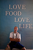 Chefkoch Franck Dangereux, Restaurant The Foodbarn, Noordhoek, West-Kap, Südafrika, RSA, Afrika