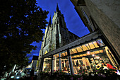 Cathedral of St. Johann in Pongau at night, Salzburg-land, Austria