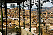 Rooftop view over city, Fez, Morocco