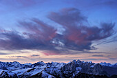 Clouds above Uomo range, Dolomites, UNESCO World Heritage Site Dolomites, South Tyrol, Italy, Europe