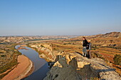 Wind Canyon Outlook, Theodore Roosevelt National Park, Medora, North Dakota, USA