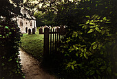 Cemetery in a village near Dartmoor, Devon, Southern England, Great Britain, Europe