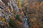 Blick ins Bodetal, bei Thale, Harz, Sachsen-Anhalt, Deutschland, Europa