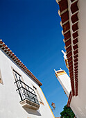 Whitewashed houses in Obidos, Obidos, Portugal