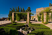 Gardens in Alcazaba, Malaga, Andalucia, Spain