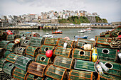 Lobster pots on the quay side, North West corner of Spain, Galicia