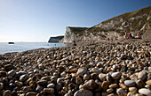 Shingle beach at Durdle Door, Dorset, England