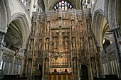 Altar screen at Winchester Cathedral, Winchester, Hampshire, England