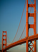 The Golden Gate Bridge at dawn, San Francisco, California