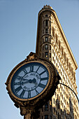 Flatiron Building and the 5th Avenue Clock, New York City, New York, United States