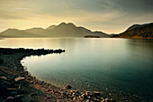 Sunset at Lake Walchensee, Kochel am See, Bad Toelz, Bavaria, Germany