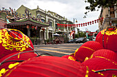 Chinese temple in the historical town of George Town, Penang state and island, Malaysia, south east Asia