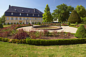 Palais von Nell with baroque garden, Gaerten ohne Grenzen, Perl, Saarland, Germany, Europe
