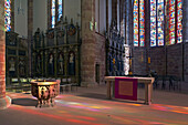 Innenansicht der Stiftskirche St. Arunal, Alt Saarbrücken, Saarbrücken, Saarland, Deutschland, Europa
