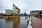 Neues Spiegelgebäude, moderne Architektur, Hafencity, Hamburg, Deutschland