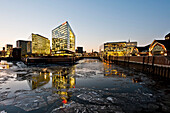 Hafencity, modern architecture, Spiegel headquarters and Deichtorhallen, Hamburg, Germany