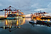 Eurokai Container Terminal, port of Hamburg, Germany