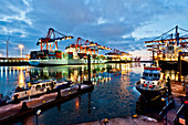 Eurokai Container Terminal, port of Hamburg, Germany