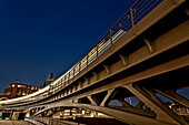 Metro bridge at Roedingsmarkt Hamburg, Germany