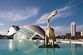 Spain-Valencia Comunity-Valencia City-The City of Arts and Science built by Calatrava-Dinosaurio