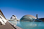 Spain-Valencia Comunity-Valencia City-The City of Arts and Science built by Calatrava-The Hemisferic and Palace opf Arts
