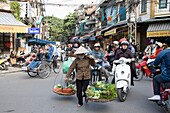 Vietnam- Nov 2009 Hanoi City Central Hanooi City Street view.